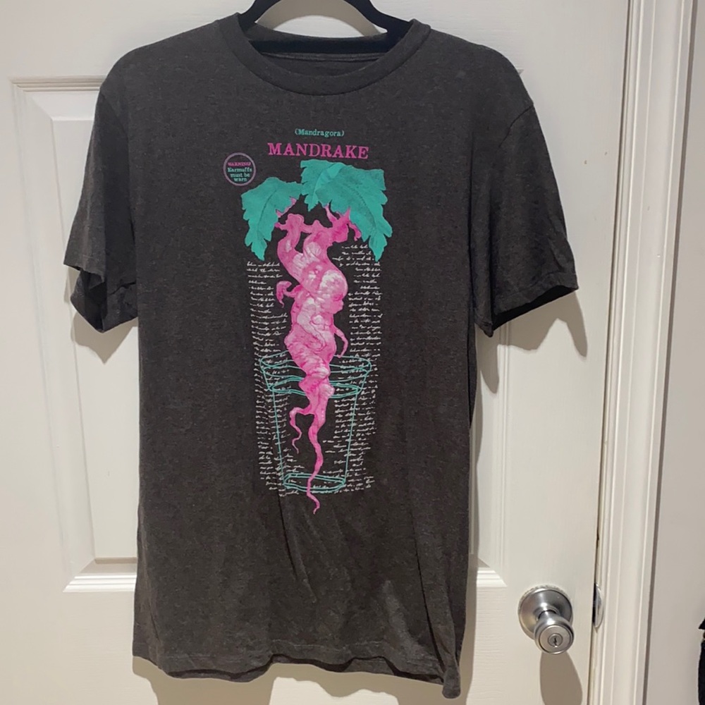 *3 for $24* Dark Gray Harry Potter Mandrake Shirt